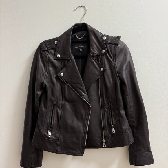 Banana Republic Leather Jacket - Picture 1 of 4